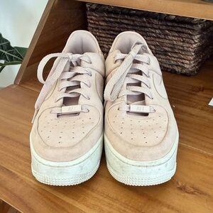 Women's Classic Pink Suede Sneakers